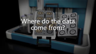 Where do the data
come from?
 