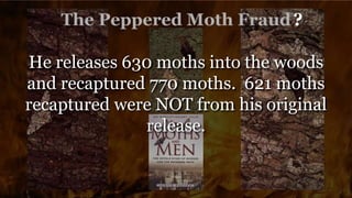 ?
He releases 630 moths into the woods
and recaptured 770 moths. 621 moths
recaptured were NOT from his original
release.
 