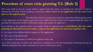 O. XXXIX Temporary injunctions and interlocutory orders of CPC,1908 | PPTX
