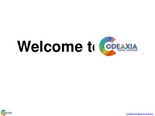 Welcome to
Codeaxia Digital Solutions
 