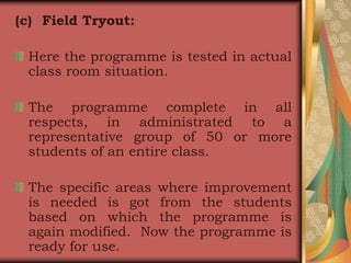 Methods of teaching - Programmed learning | PPSX