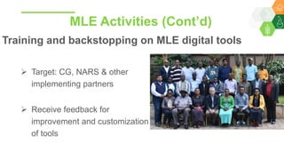 Research Program Genetic Gains (RPGG) Review Meeting 2021: Achievements, Challenges and Opportunities By Dr Geoffrey Muricho