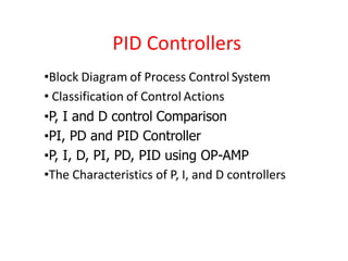 PID controller, P, I and D control Comparison PI, PD and PID Controller ...