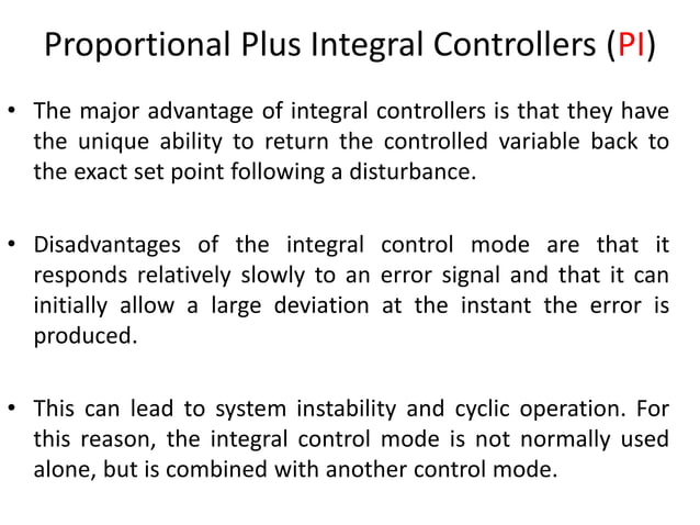 PID controller, P, I and D control Comparison PI, PD and PID Controller ...