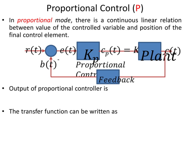 PID controller, P, I and D control Comparison PI, PD and PID Controller ...