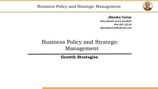 BPSM14.1 Growth Strategies - Ansoff's Matrix