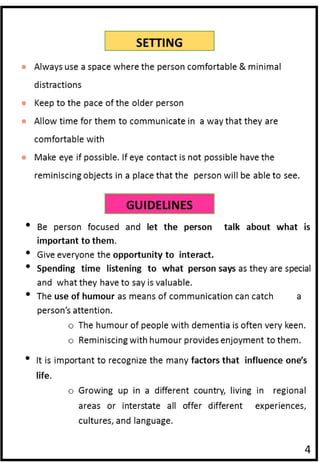 Reminiscence Therapy