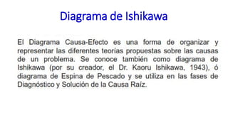 Diagrama de Ishikawa
 