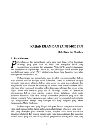Studi Islam Interdisipliner
2
dilekatkan Allah SWT. pada benda-benda secara sedemikian rupa, sehingga dapat
sesuai dengan ...