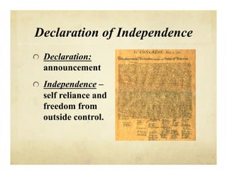what natural rights are in the declaration of independence