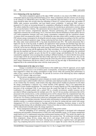 Power consumption and energy management for edge computing: state of ...
