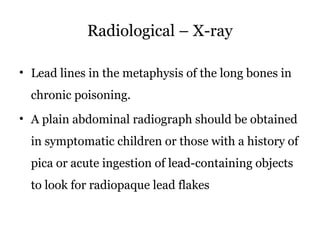 Lead poisoning in children - brief overview | PPTX