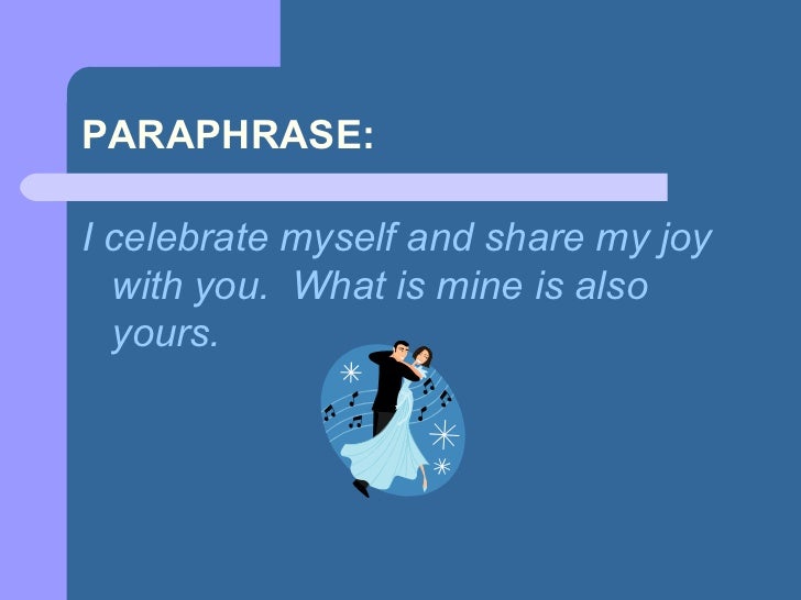 paraphrase my essay
