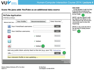 Human-Computer Interaction Course 2014: Lecture 4
 