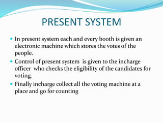 e-voting system | PPTX
