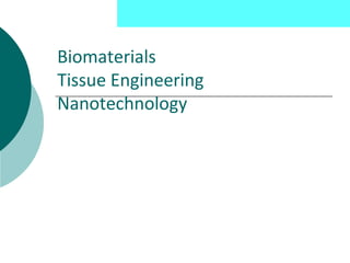Liu Nanobionics Lab



       Biomaterials
       Tissue Engineering
       Nanotechnology
 