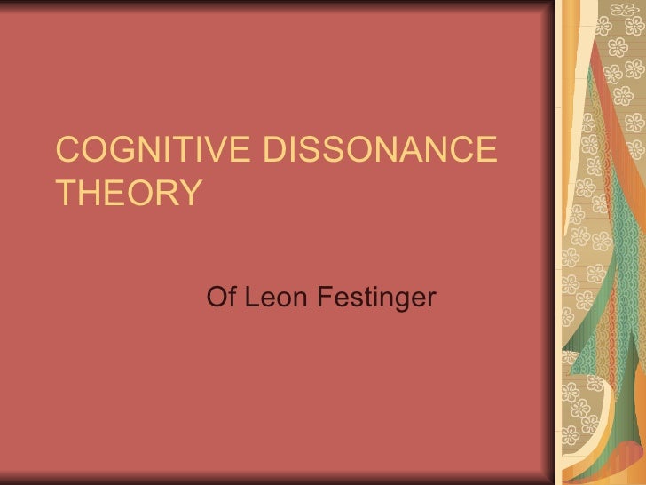 Cognitive Dissonance Examples