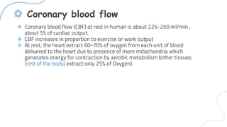 circulation system of coronaries of heart | PDF