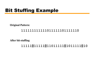 Bit Stuffing Example
 