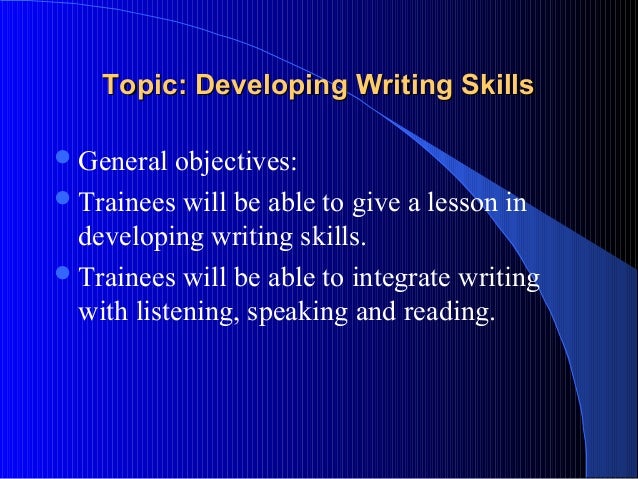 how to develop essay writing skills