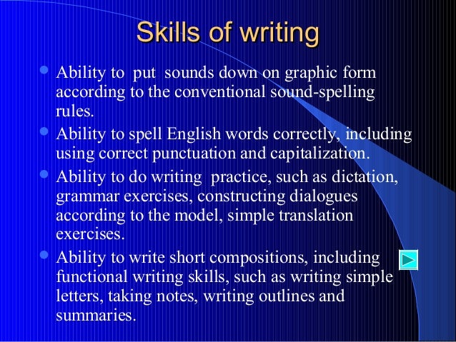 Essay writing skills grammar