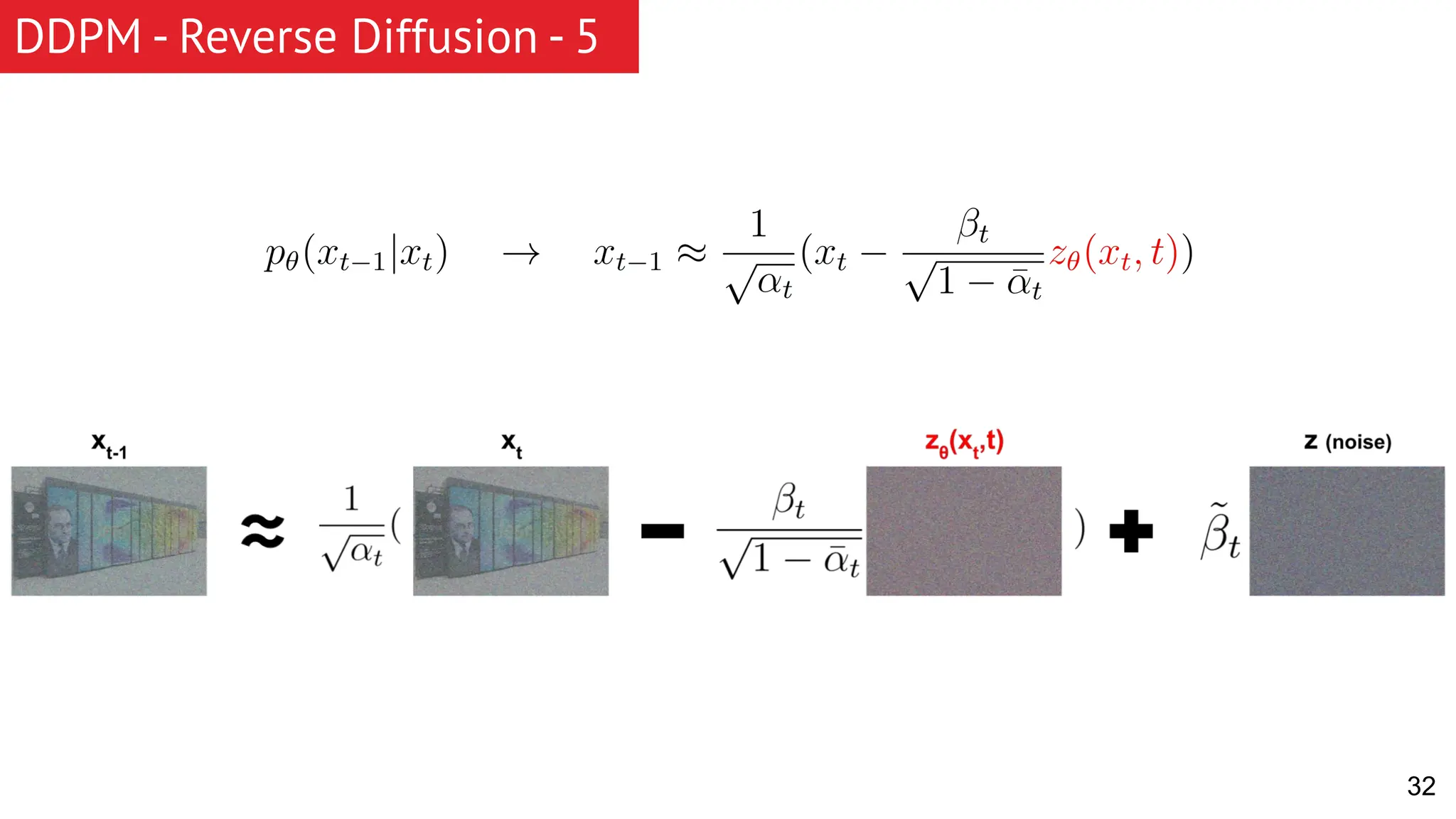 DDPM - Reverse Diffusion - 5 32 