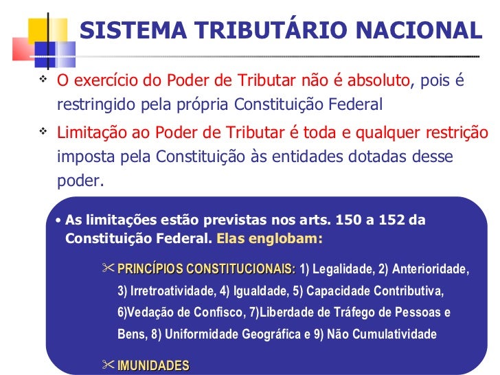 Com Base No Sistema Tributario Nacional Assinale A Alternativa Correta