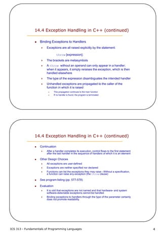 14 exception handling | PDF