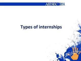 Types of internships 