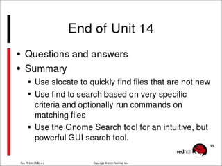 Using Find operation in LINUX