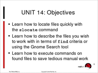 Using Find operation in LINUX