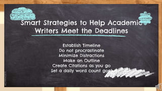 Guide to Effective Time Management for Academic Writing | PPTX