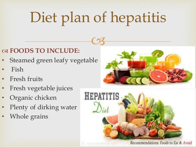 Hepatitis Diet Chart