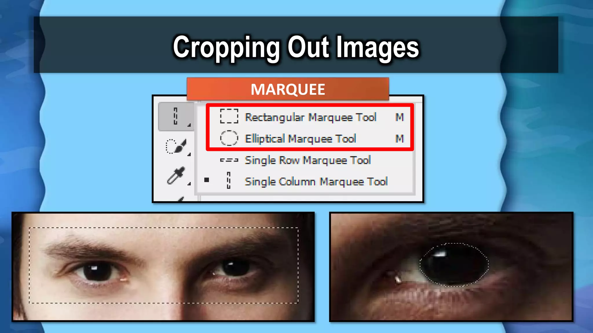 Cropping Out Images
MARQUEE
 