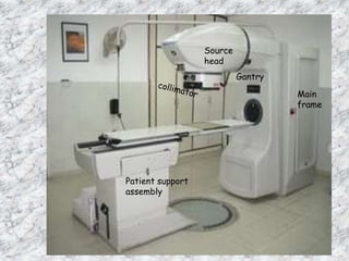 Source
                  head
                           Gantry

                                    Main
                                    frame




Patient support
assembly




                                        10
 