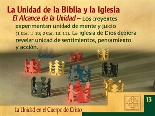 14 La Unidad En El Cuerpo De Cristo | PPT