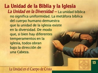 14 La Unidad En El Cuerpo De Cristo | PPT