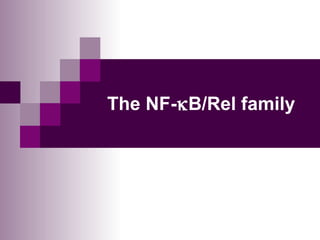 The NF-  B/Rel family 