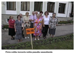 Pirms svētku koncerta notika paaudžu sasaukšanās

 