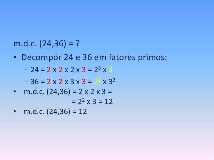 14 m ximo divisor comum