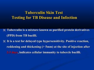 Tubercolin 14 mycobacteria | PPT