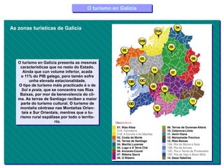O turismo en Galicia
                                        O turismo en Galicia


As zonas turísticas de Galicia




   ...