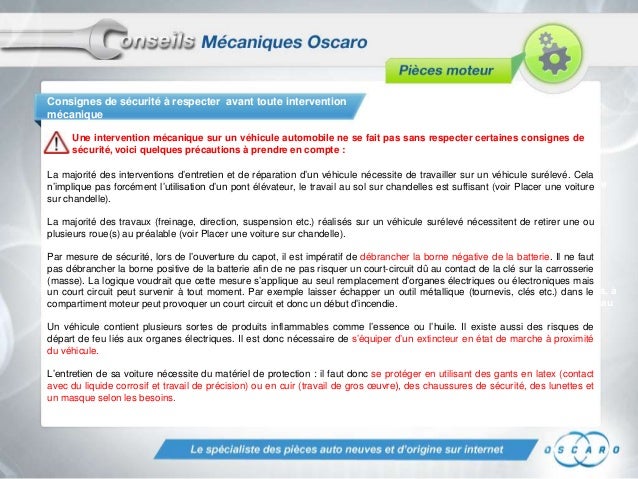 Oscaro Conseils Mecaniques Pompe à Eau