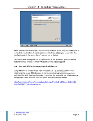 Prerequisites | PDF