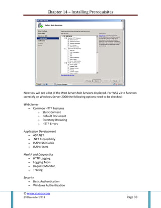 Prerequisites | PDF