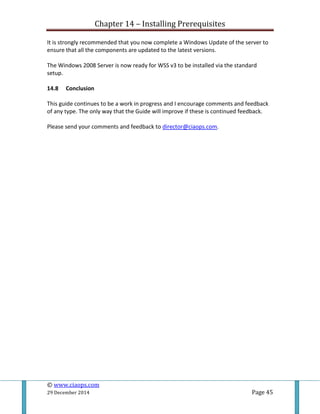 Prerequisites | PDF