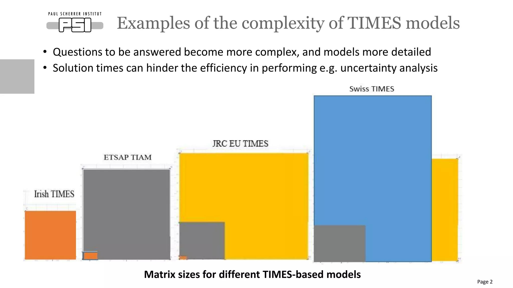 Improving the solution time of TIMES by playing with CPLEX/Barrier | PPT