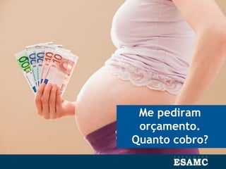 Me pediram
orçamento.
Quanto cobro?
 