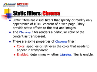 14. session 14 dhtml filter | PPTX