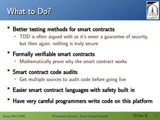 Smart Contract Security | PDF